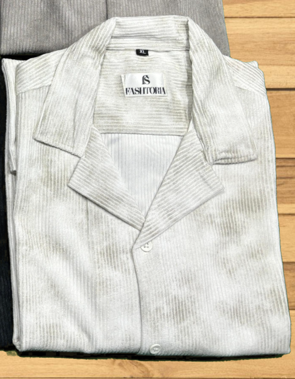 White Velvet Shirt